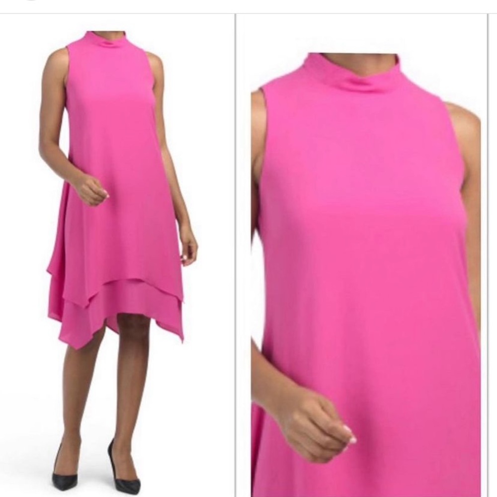 NWT💞💞London Times mock neck tiered shift dress